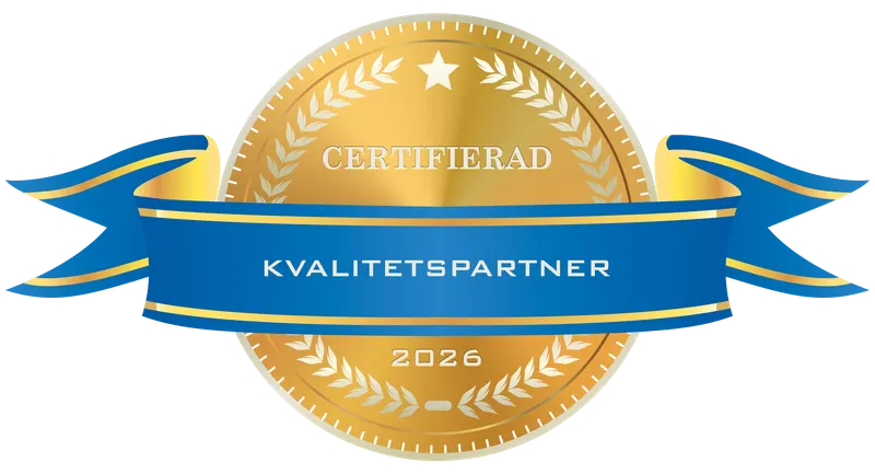 Guldsigill 2026, certifierad Kvalitetspartner